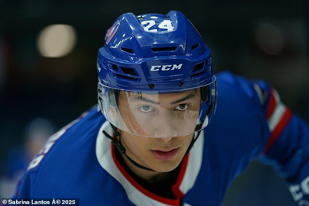 Shane Hollander, portrayed by Hudson Williams, is a clean-cut, fresh-faced young Canadian ice-hockey champion