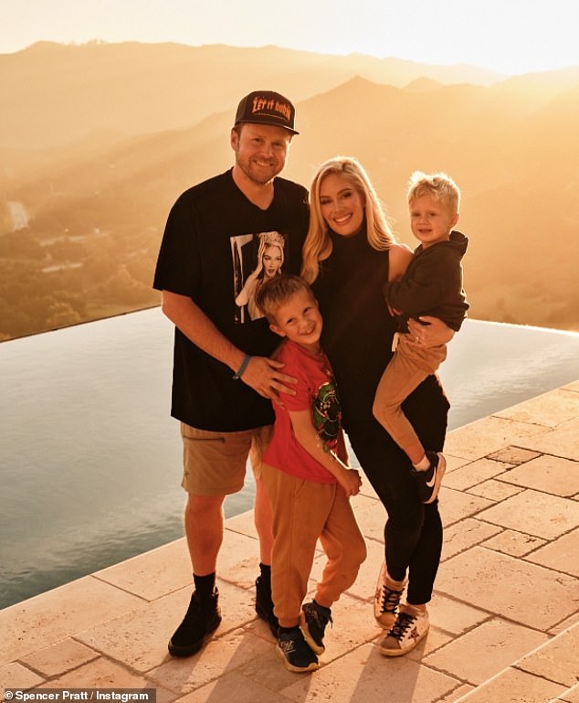 The former reality television villain is married to Heidi Montag and they share sons Gunner, eight, and Ryker, three