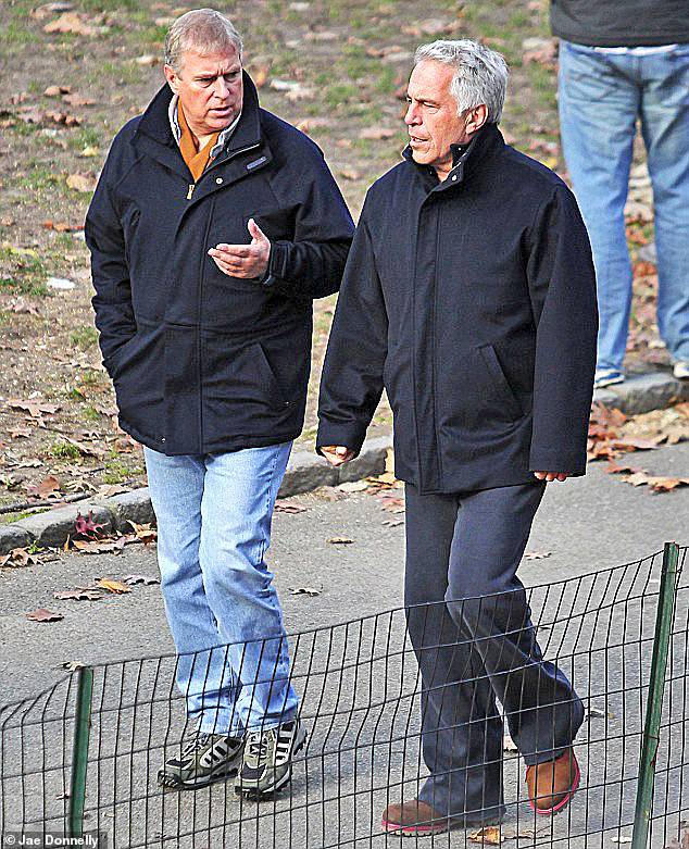 Prince Andrew and Jeffrey Epstein pictured together in December 2010.