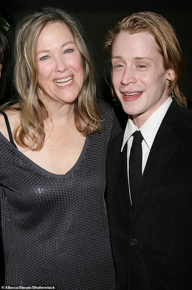 Catherine O'Hara and Macaulay Culkin together in New York City in January 2010