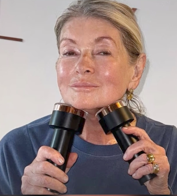 Martha Stewart highlights her skincare approach while discussing Elm Biosciences supplements.