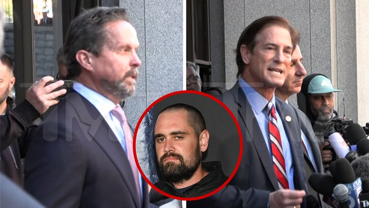 Press conference image related to the Reiner case (TMZ Studios)