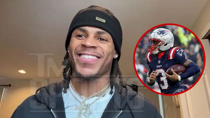 Patriots WR DeMario 'Pop' Douglas after the divisional win, reacting to Cardi B's support