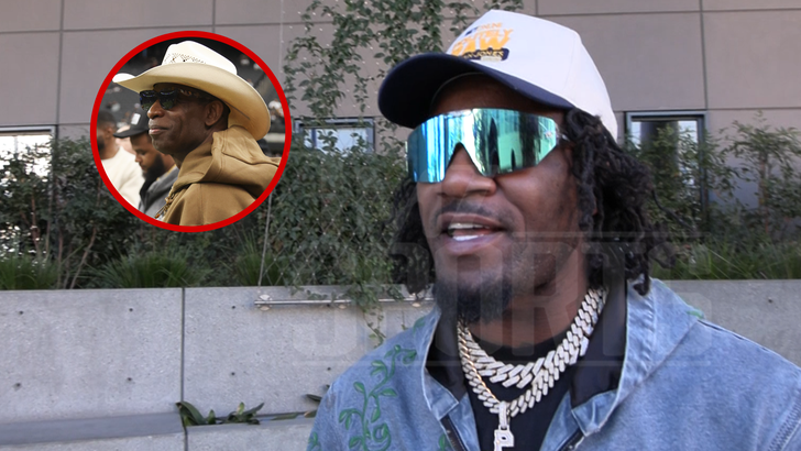 Adam 'Pacman' Jones discussing Deion and Shedeur Sanders on TMZ Sports.