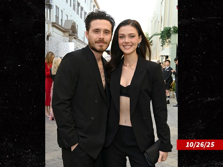 Brooklyn Beckham and Nicola Peltz at a public event (Getty)