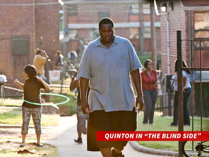 Quinton Aaron as Michael Oher in The Blind Side (film still)