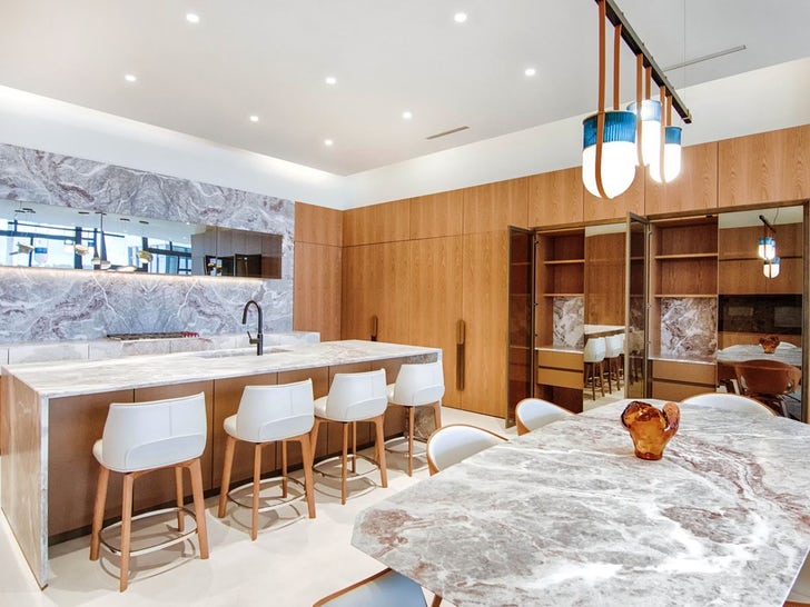 Deep-water dock suitable for large yachts at the West Palm Beach estate