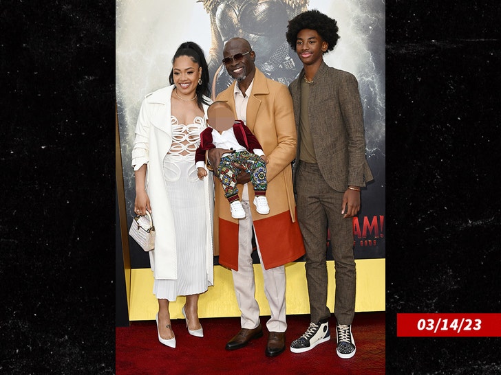 Djimon Hounsou and Ri'za Marie - Getty