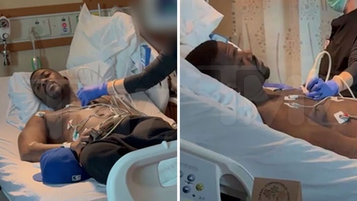 Ray J in a candid moment at an event