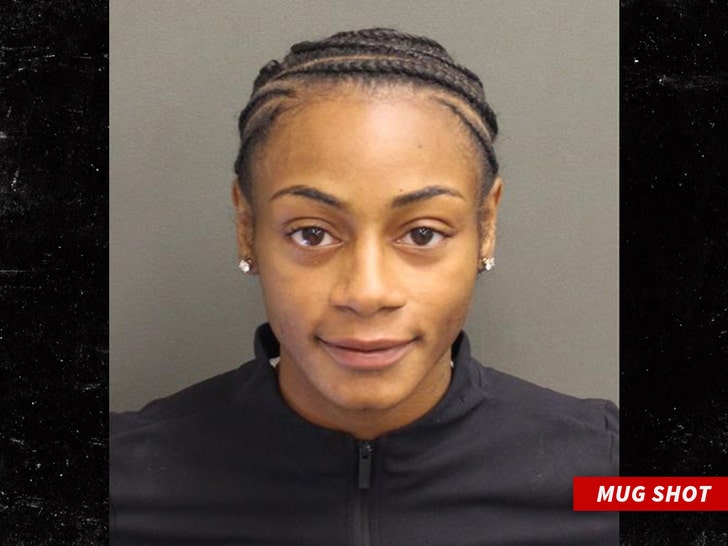 Sha'Carri Richardson mugshot released by the Orange County Sheriff's Office