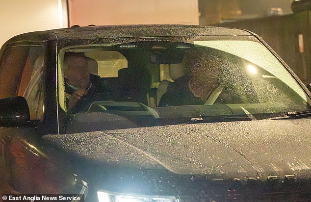 Final frame where Andrew Mountbatten-Windsor is no longer visible as the car departs