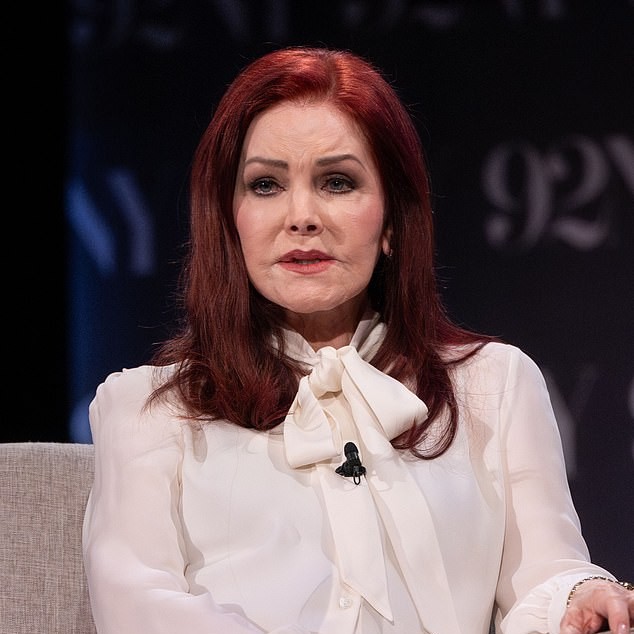 Priscilla Presley (pictured in 2025) has never been far from the spotlight ever since she tied the knot with the King of Rock and Roll - Daily Mail