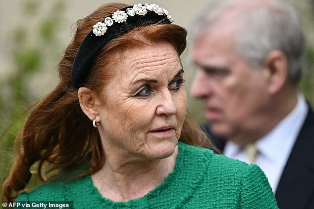 Sarah Ferguson during a recent outing; reports link her to a Swiss wellness clinic
