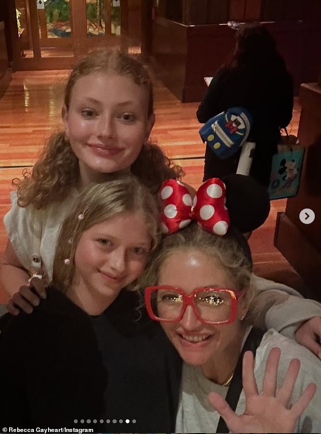 Eric Dane with Rebecca Gayheart and their daughters Billie and Georgia