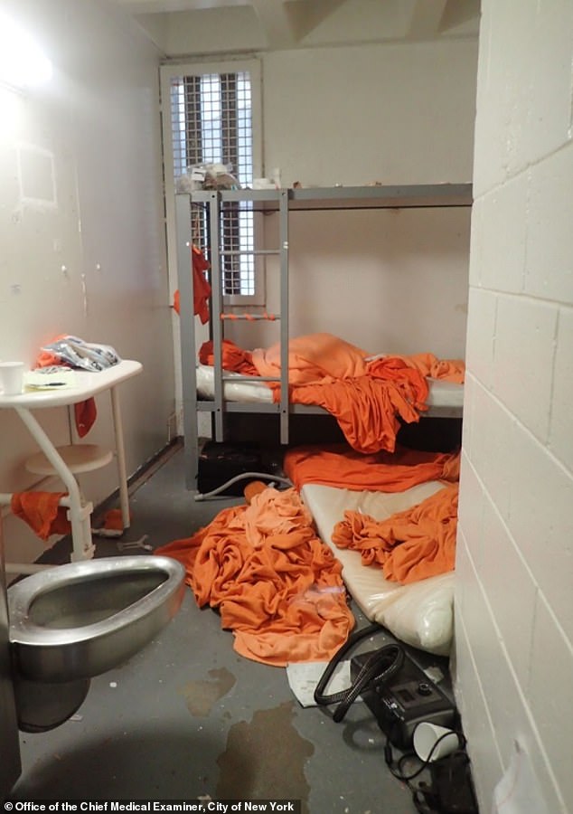 Epstein's jail cell at the Metropolitan Correctional Center in New York in 2019