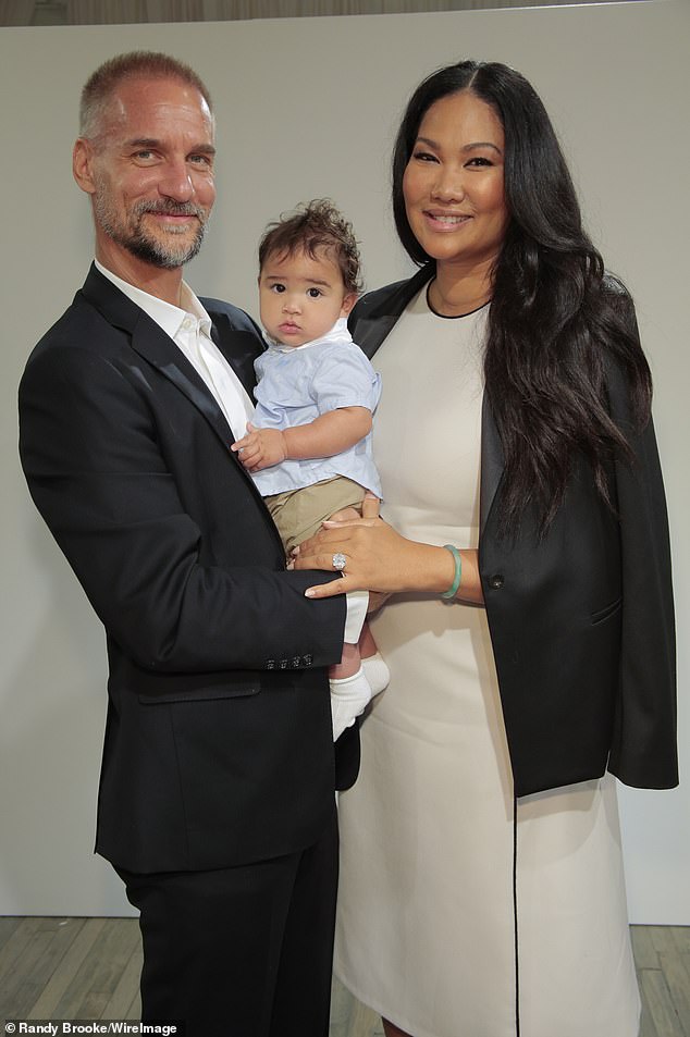Kimora Lee Simmons with Tim Leissner and their son Wolfe in 2015