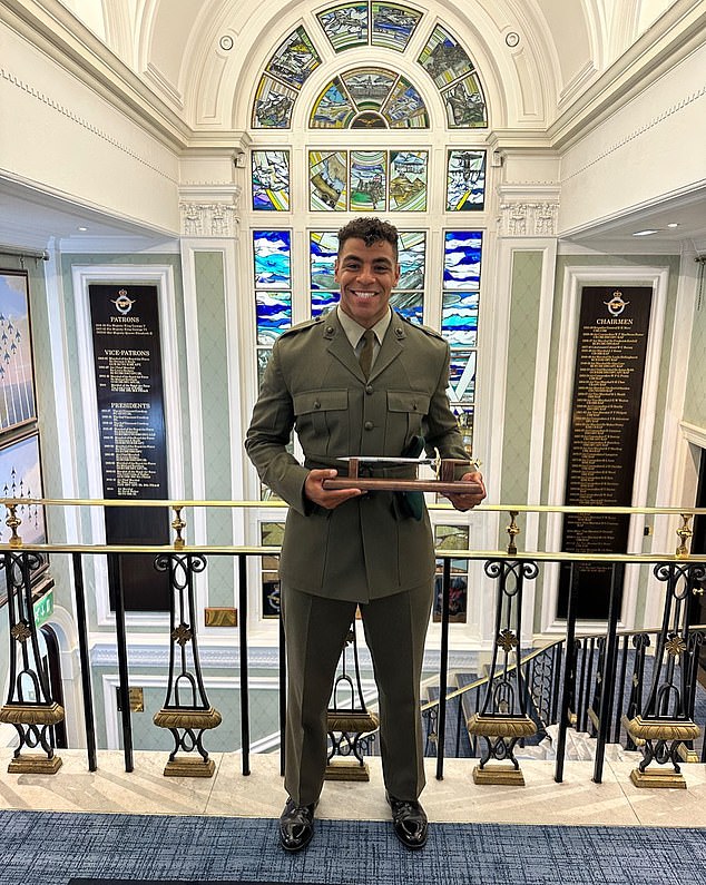 The 29-year-old also serves as a Royal Marine Commando in the British forces