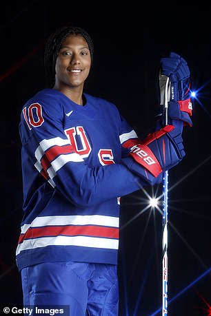 US hockey star Laila Edwards