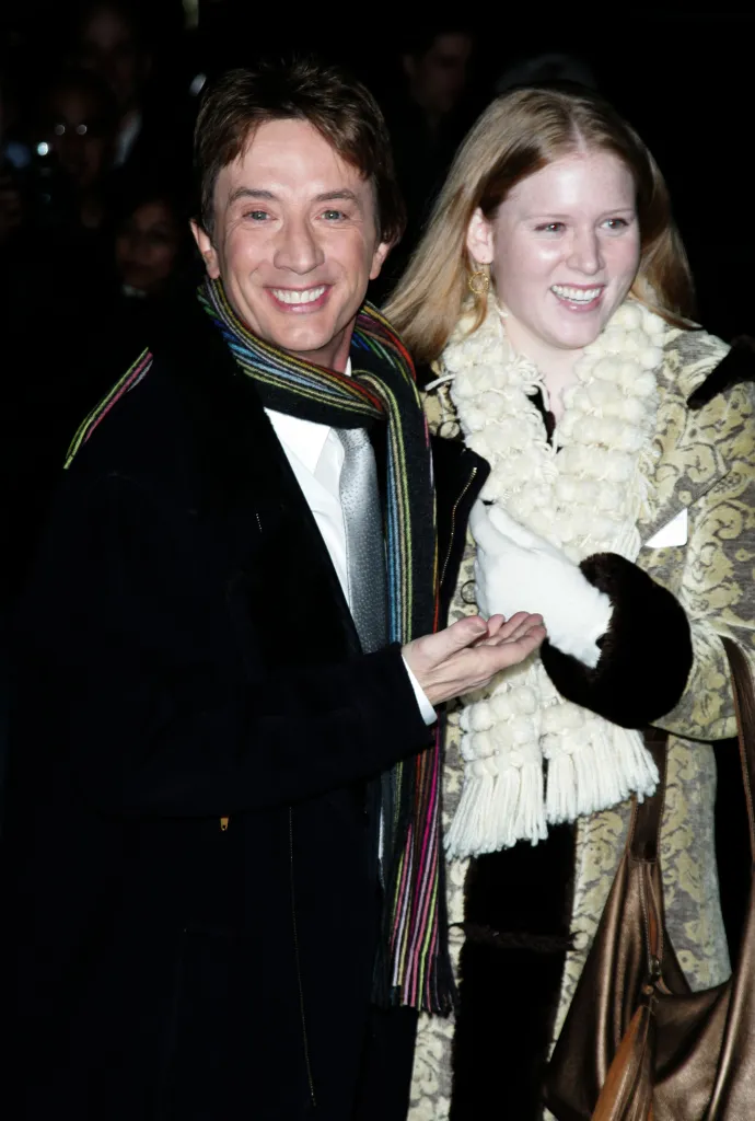 Martin Short with daughter Katherine Short, smiling during a 2006 Late Show with David Letterman appearance.