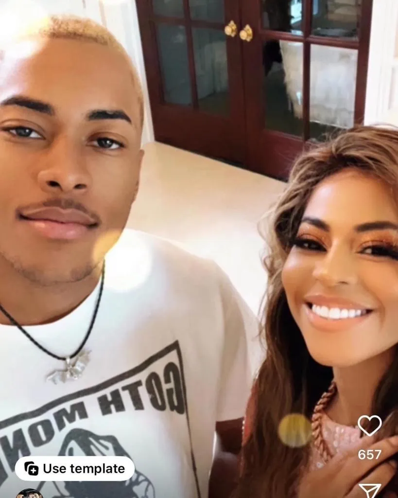 Mary Cosby with her son Robert Jr. in an Instagram photo.