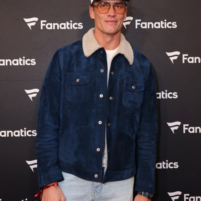 Tom Brady was one of the many athletes who attended Michael Rubin's Fanatics Super Bowl Party on Saturday. - pagesix