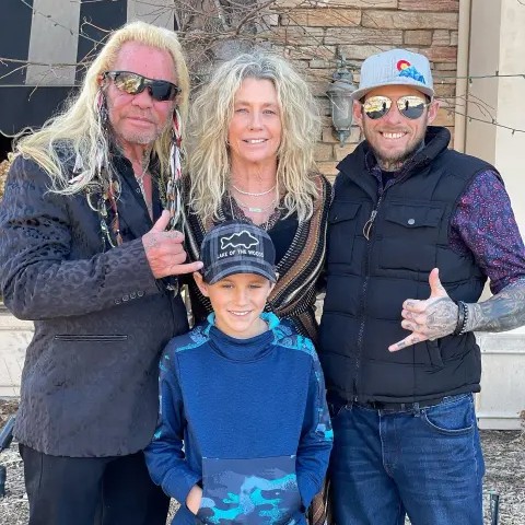 Dog the Bounty Hunter's stepson has been arrested in the accidental fatal shooting of his own son last summer. - pagesix