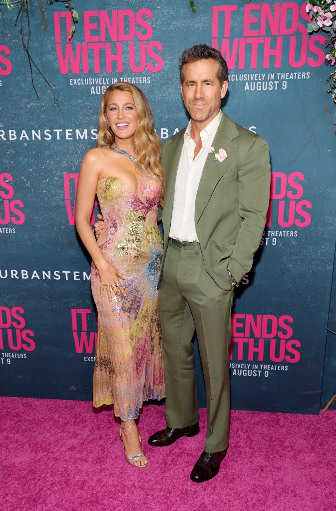 Blake Lively and Ryan Reynolds at the It Ends With Us premiere.