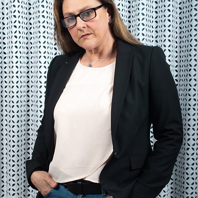 Monique Giannelloni, a South African masseuse, spoke to the Daily Mail in 2019 about her experience massaging the former Prince Andrew (Gianelloni is pictured at the interview) - Daily Mail US