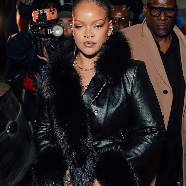 The Umbrella hitmaker was inside of the home at the time of the shooting but is said to be unharmed; Pictured in February - Daily Mail US