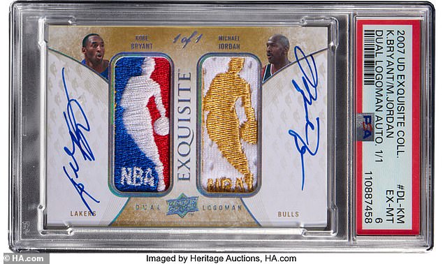 The record-setting one-of-one Jordan-Bryant patch card purchased for $12.93 million in August 2025, referenced in the article.