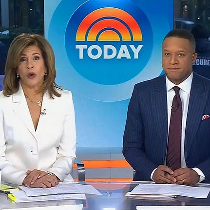 According to data from Nielsen Today ratings have spiked a full 23 percent - or by 624,000 viewers - over the year-earlier period, as regulars Hoda Kotb and Craig Melvin (seen on the Today set on February 12) stepped in amid Savannah's absence - Daily Mail