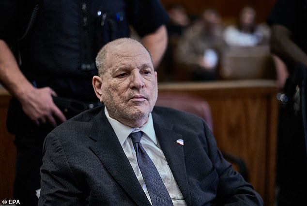 Harvey Weinstein in court; he remains held at Rikers Island as legal proceedings continue
