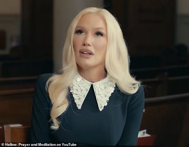 Gwen Stefani discussing faith with Hallow: Prayer and Meditation