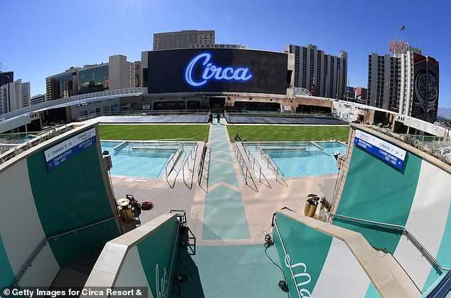 Circa Resort & Casino's Stadium Swim pool complex in downtown Las Vegas