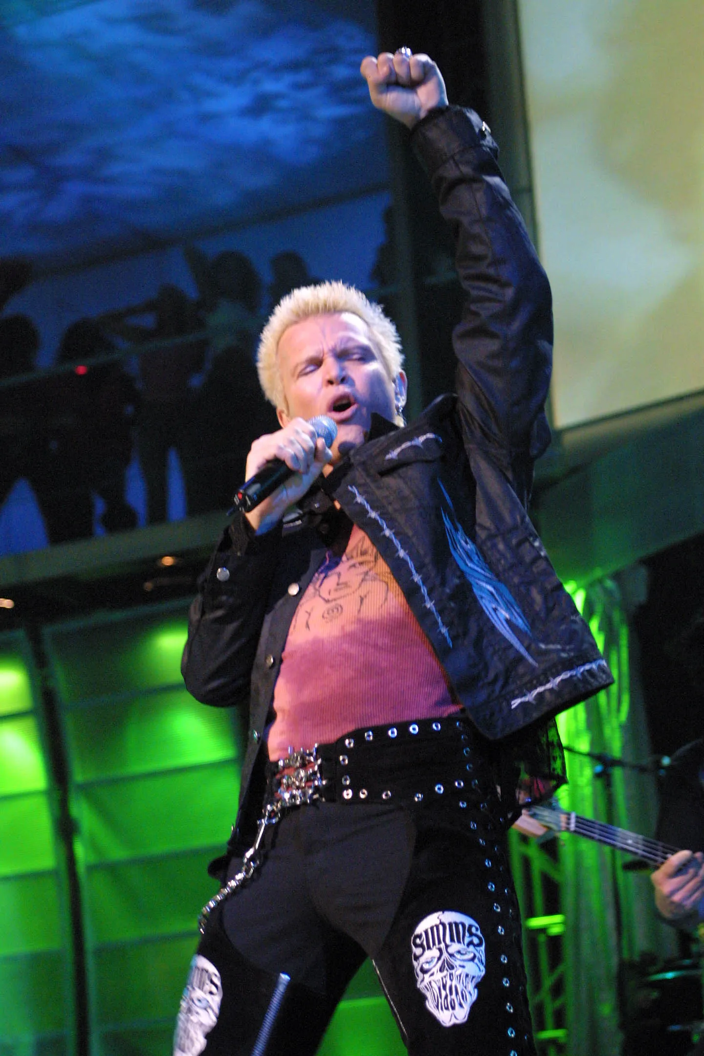 Billy Idol performing at the MTV 20th Anniversary party in New York on Aug. 1, 2001.