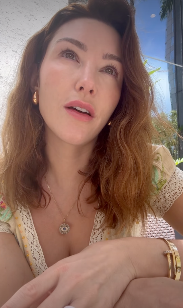 Catherine Harding speaks on Instagram about her daughter Ada's alleged encounter with a security guard in Brazil.