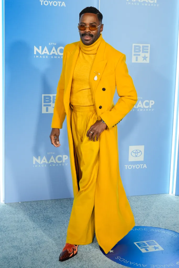 Colman Domingo at the 2026 NAACP Image Awards red carpet.