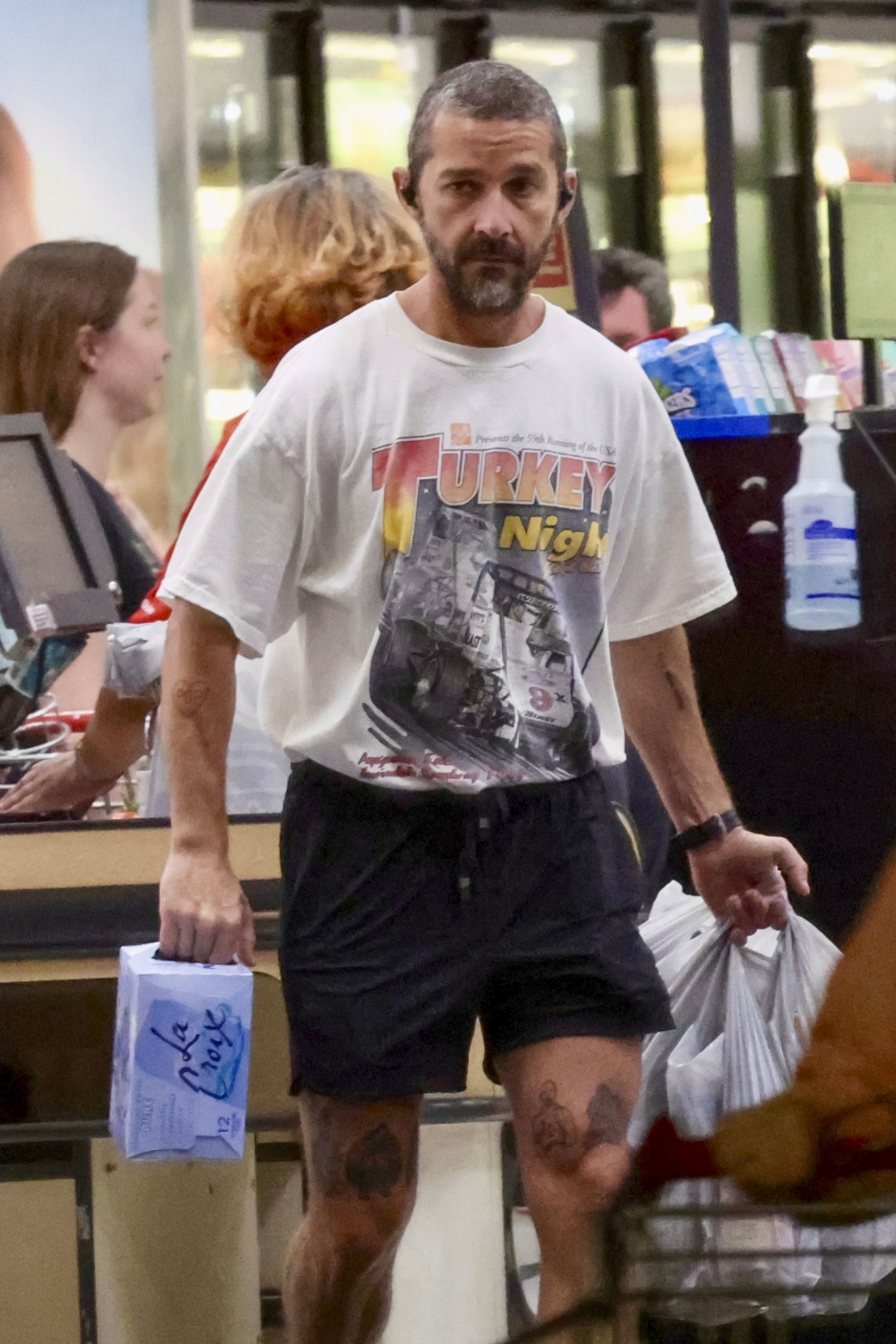 Shia LaBeouf at a grocery store in New Orleans earlier in the month.