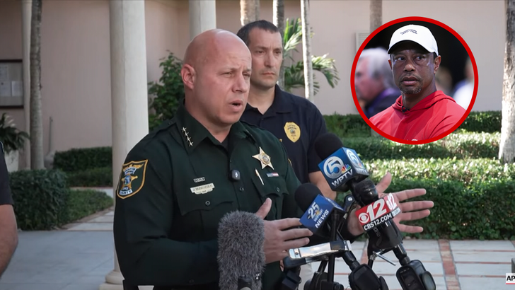 Law enforcement press conference related to the Tiger Woods arrest in Florida