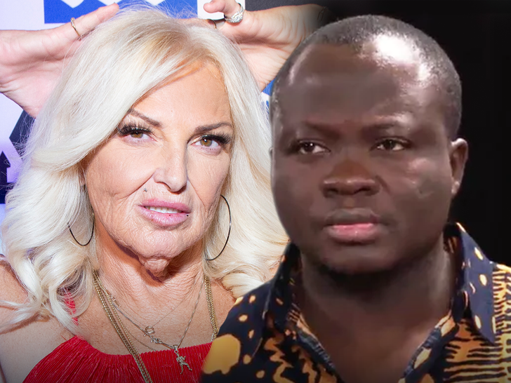 Composite close-up of Angela Deem and Michael Ilesanmi