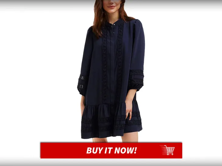 Draper James Molly Mini Dress in Embroidered Stripe