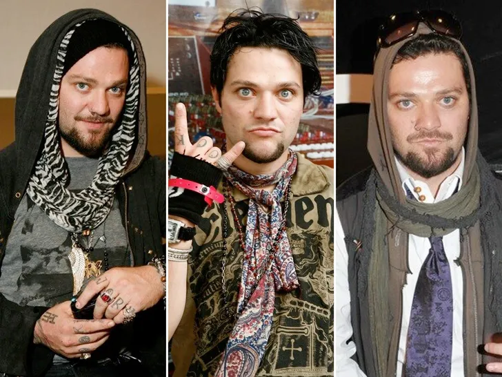Collage of Bam Margera through the years, reflecting his evolution from MTV stunt star to his current chapter.