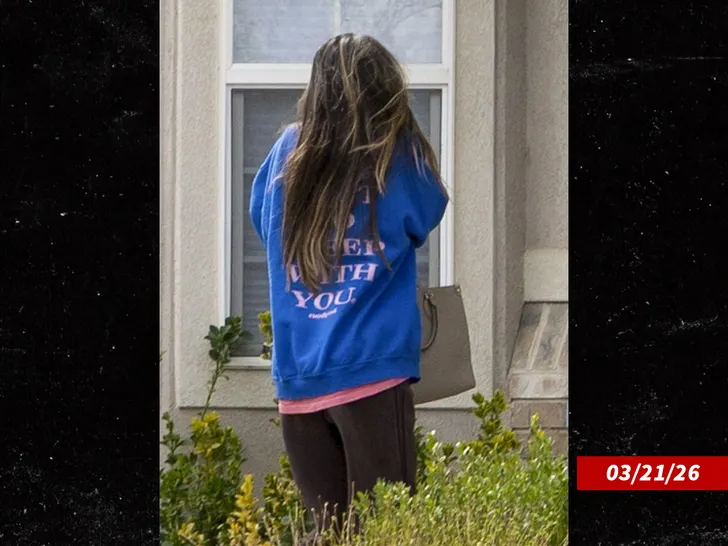 Taylor Frankie Paul wears an oversized Nodpod sweatshirt reading 'Can't Wait to Sleep With You' while out in Utah