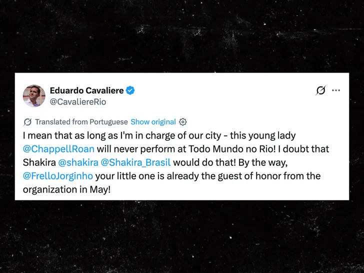 Screenshot of a tweet from Rio official Eduardo Cavaliere commenting on the controversy.