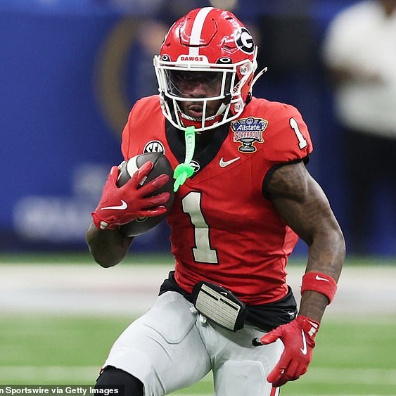 The 22-year-old Branch had an SEC-leading 81 catches for Georgia last year - Daily Mail US