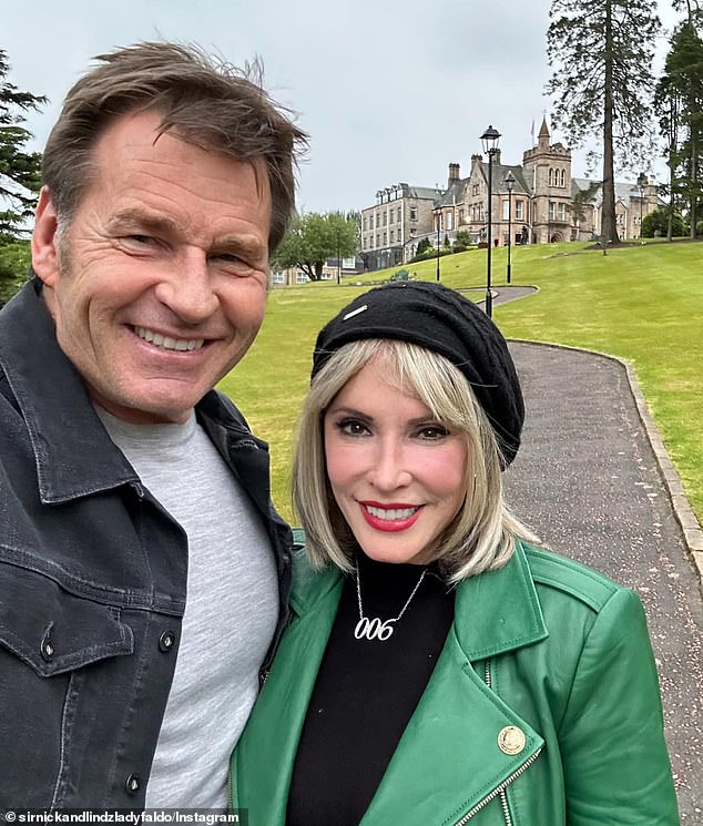 Nick Faldo with spouse Lindsay