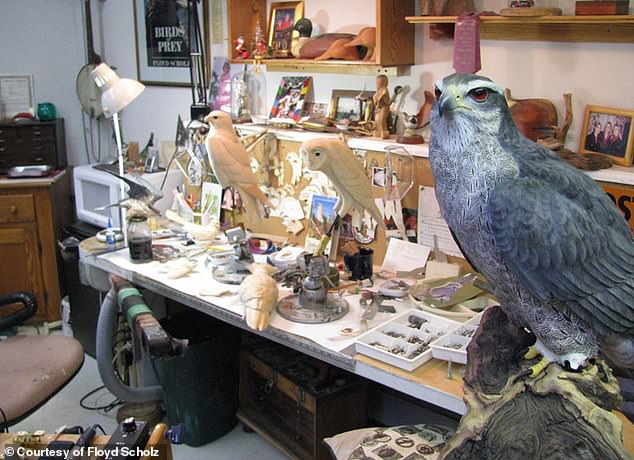 Scholz's workshop in Hancock, Vermont, where he lives half of the year