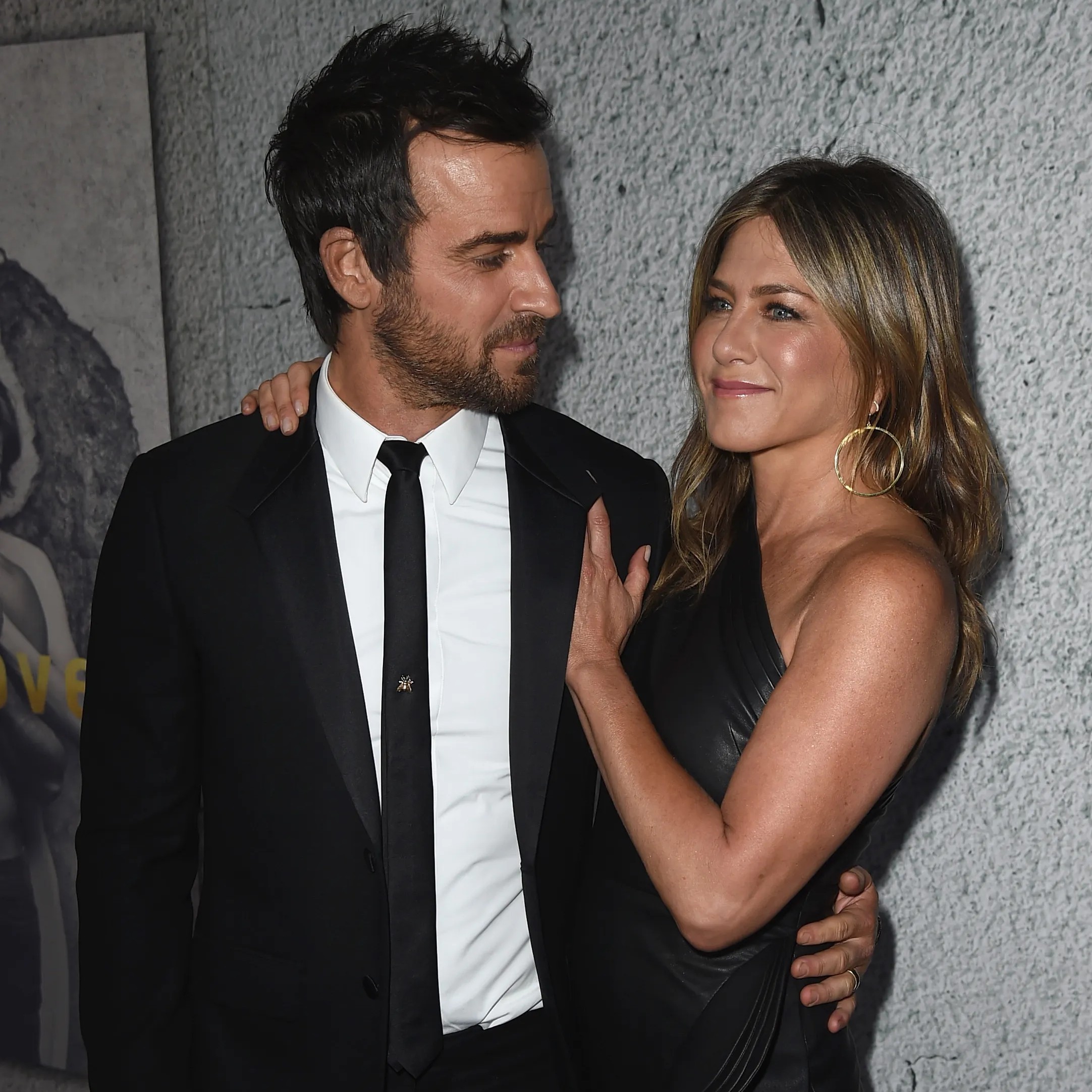 Aniston and Theroux (seen here at a premiere in 2017) were married from 2015 to 2018. - Getty Images