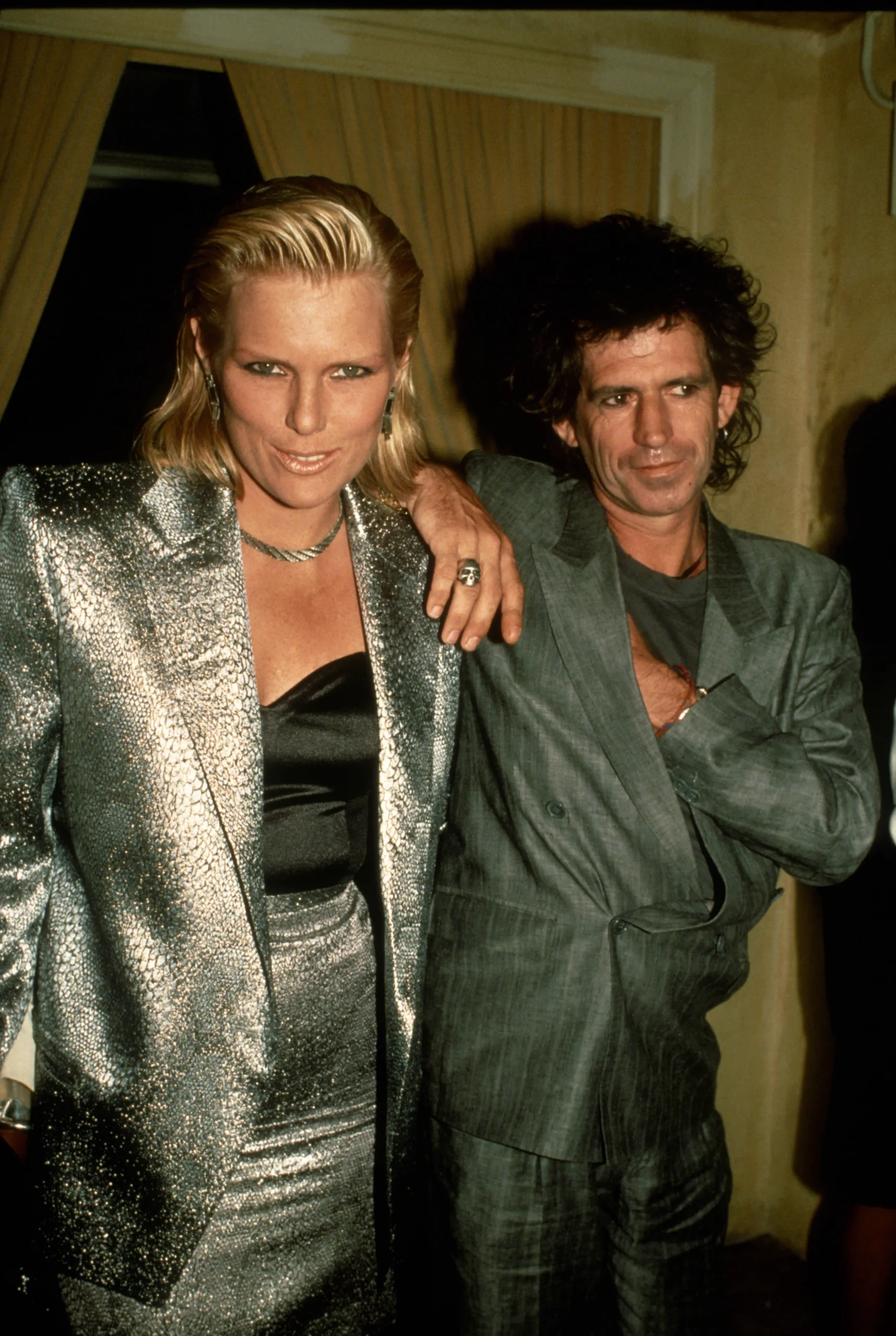 Keith Richards with wife Patti Hansen.