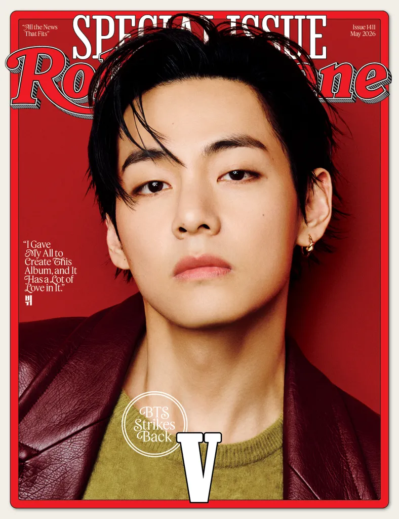 Rolling Stone cover featuring V of BTS